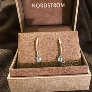 Nordstrom drop earrings in sapphire (pierced)